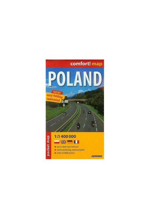 Poland pocked map