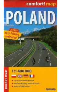 Poland pocked map