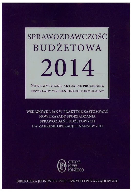 Sprawozdawczość budżetowa 2014