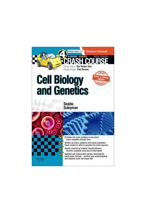 Crash Course Cell Biology and Genetics Updated Print + eBook edition, 4th Edition