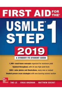 FIRST AID FOR THE USMLE STEP 1 2019 ISE