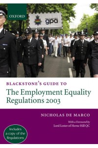 Blackstone's Guide the Employment Equality Regulations 2003
