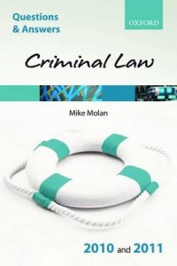 Q&A Criminal Law 2010 and 2011 7e