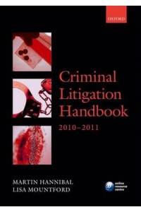 Criminal Litigation Handbook 2010-2011