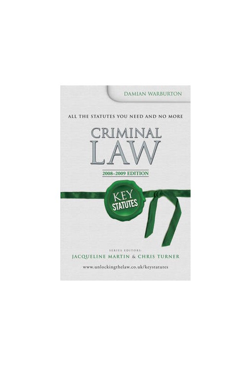 Key Statutes Criminal Law