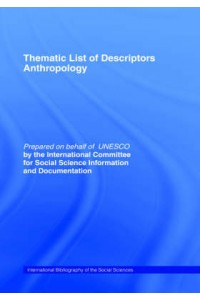Thematic List of Descriptors
