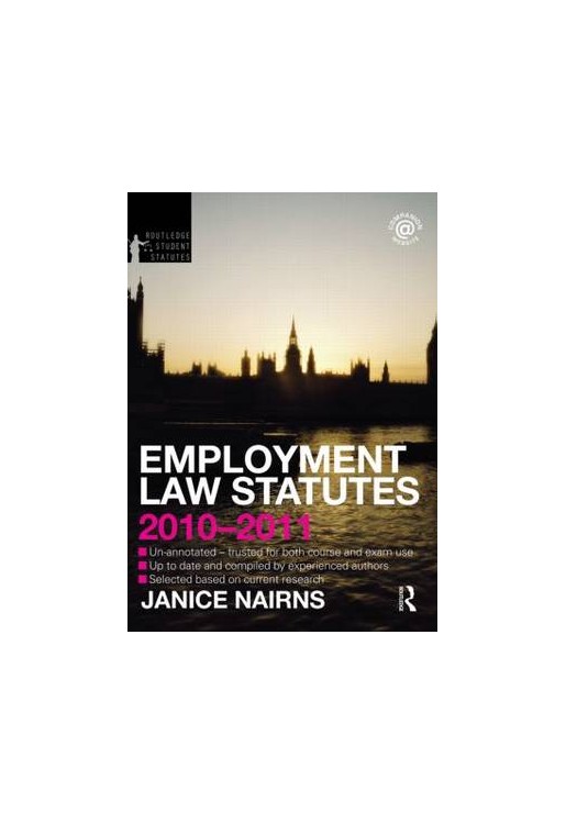 Employment Law Statutes 2010-2011