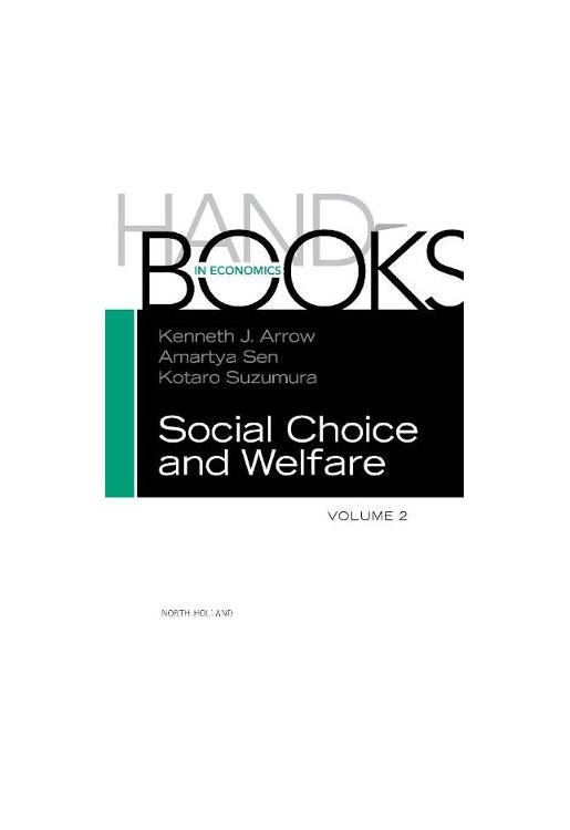 Handbook of Social Choice & Welfare v 2