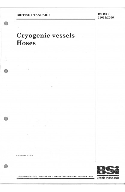 Cryogenic Vessels Hoses