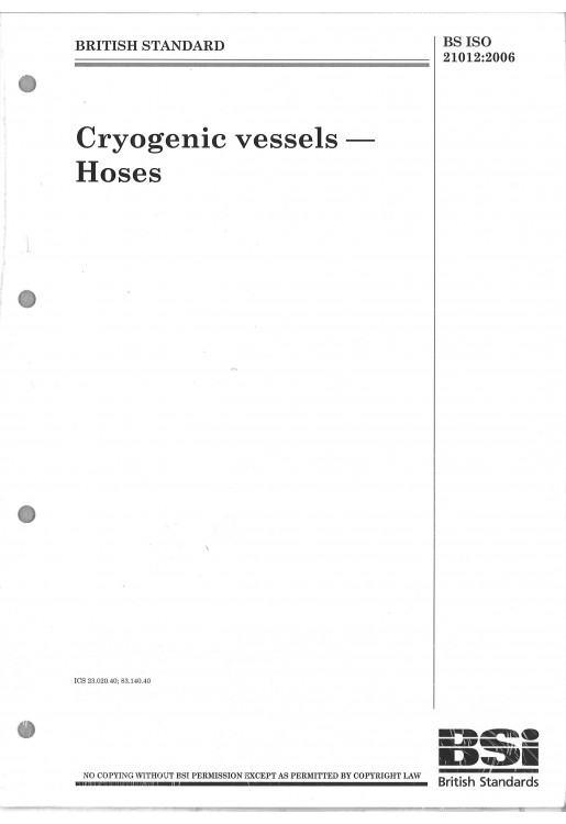 Cryogenic Vessels Hoses