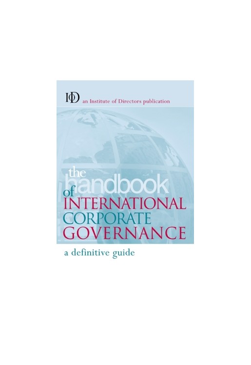 Handbook of International Corporate Governance