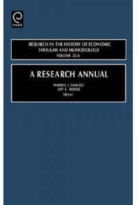 Research Annual Research in the History of Economic Thought