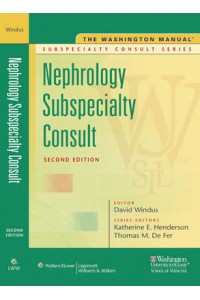 Washington Manual Nephrology Subspecialty Consult 2e
