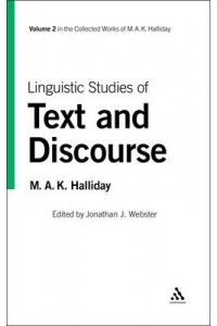 M.A.K. Halliday Collected Works v 2 Linguistic Studies