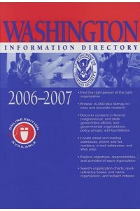 Washington Information Directory 2006 2007