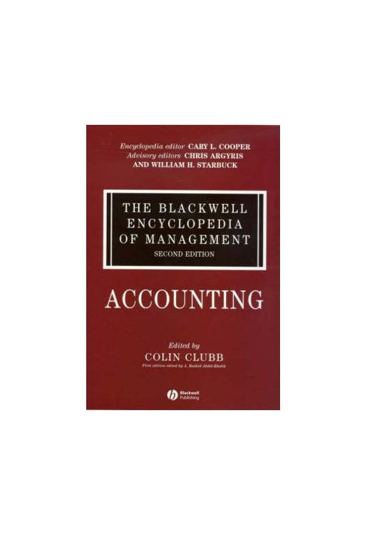 Blackwell Encyclopedia of Management Accounting v1