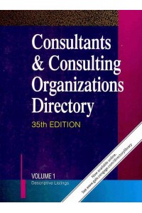 Consultants & Consulting Organizations Directory 7-vols