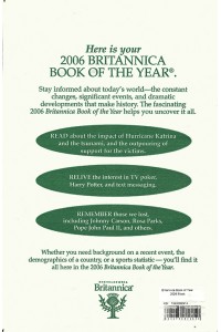 Britannica Book of Year 2006 Black