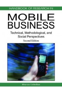 Handbook of Research in Mobile Business