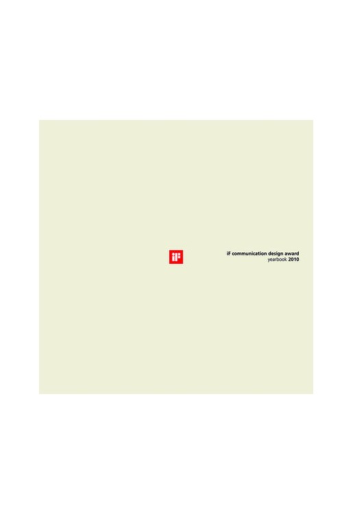 If Communication Design Award Yearbook 2010