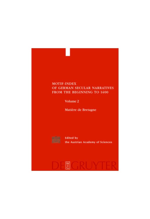 Motif Index of German Secular Narratives v 2
