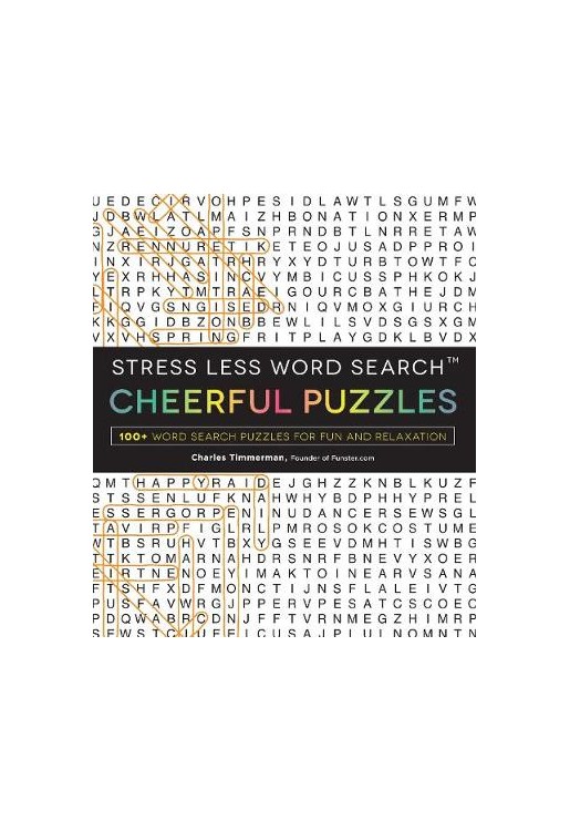 Stress Less Word Search Cheerful Puzzles