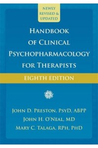 Handbook of Clinical Psychopharmacology for Therapists