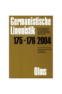 Germanistische Linguistik 175 - 176 2004