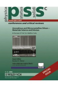 Amorphous & Microcrystalline Silicon Materials Science & Dev