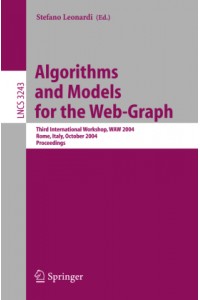 Algorithms & Models for the Web-Graph