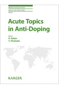 Acute Topics in Anti-Doping