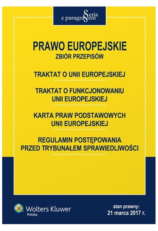 Prawo Europejskie Zbiór przepisów