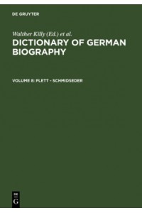 Dictionary of German Biography v 8