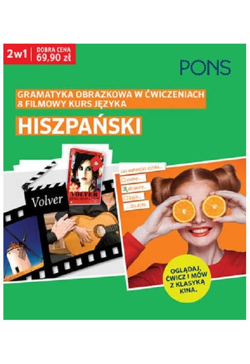 Obrazkowy Hiszpański kurs i gramatyka w ćwiczeniach i film