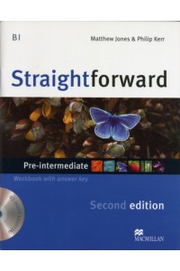 Straightforward 2nd Edition Pre-Intermediate Level Workbook with key & CD Pack