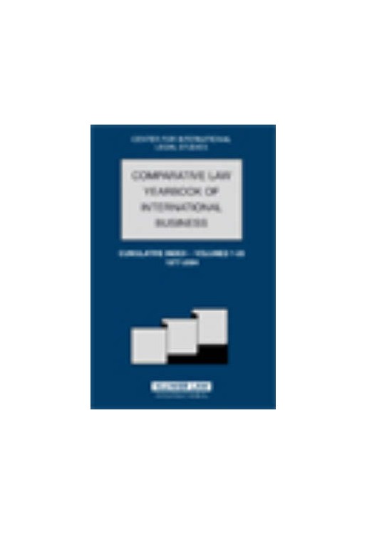 Comparative Law Yearbook of International Business Cumulativ