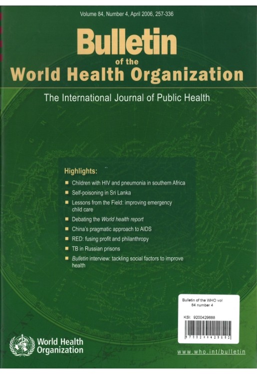 Bulletin of the WHO vol 84 number 4