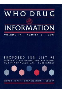 WHO Drug Information Volume 19 Number 2