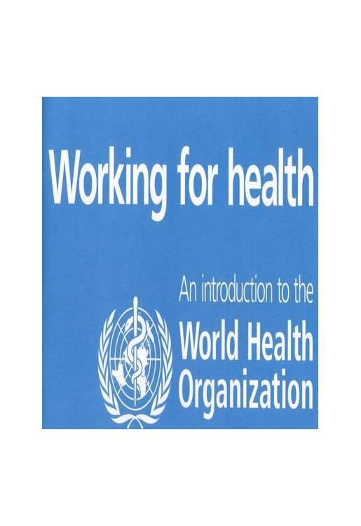 Working For Health An Introduction