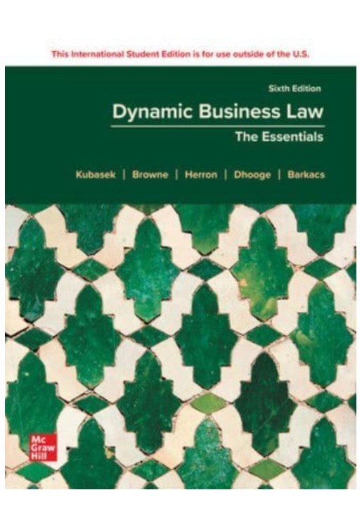 Dynamic Business Law: The Essentials ISE