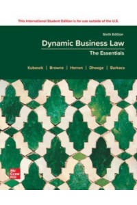 Dynamic Business Law: The Essentials ISE